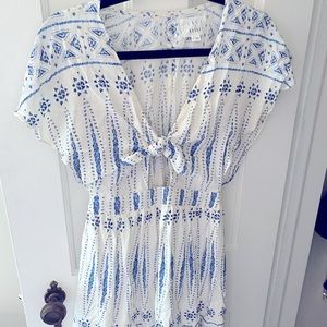 Lost and Wander keyhole back tie front dress